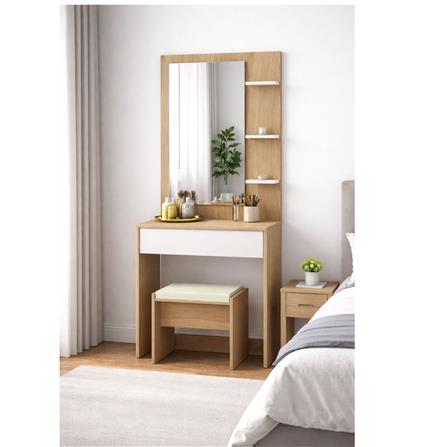 DRESSING TABLE STOOL KEPT NT OAK/WHITE