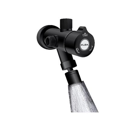 ELBA SHOWER HEATER DC PUMP RAIN SHOWER EWHR-R4538DC(MB) MATTE BLACK