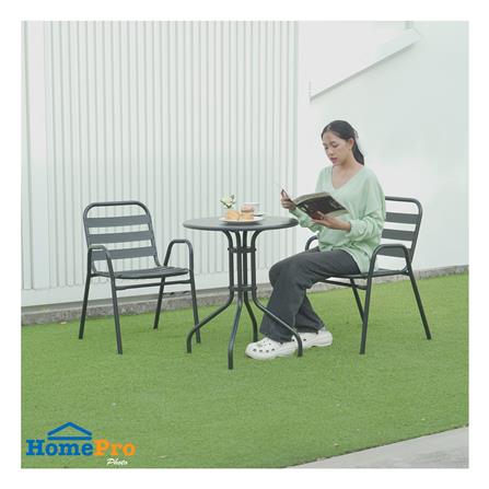 PATIO TABLE SPRING NELLY 60CM BLACK
