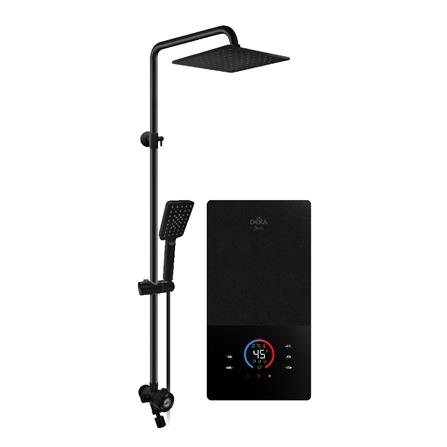 DEKA SHOWER HEATER DC PUMP WITH RAIN SHOWER ONSEN MATT BLACK